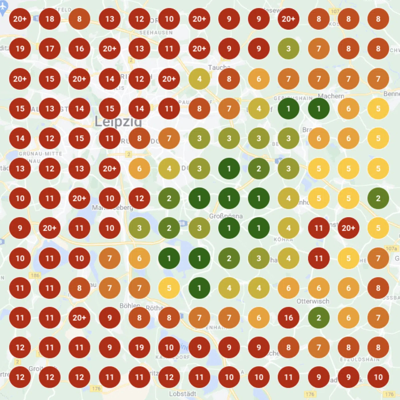 Ranking-Grid Deckert Leipzig vorher &mdash; Februar 2024